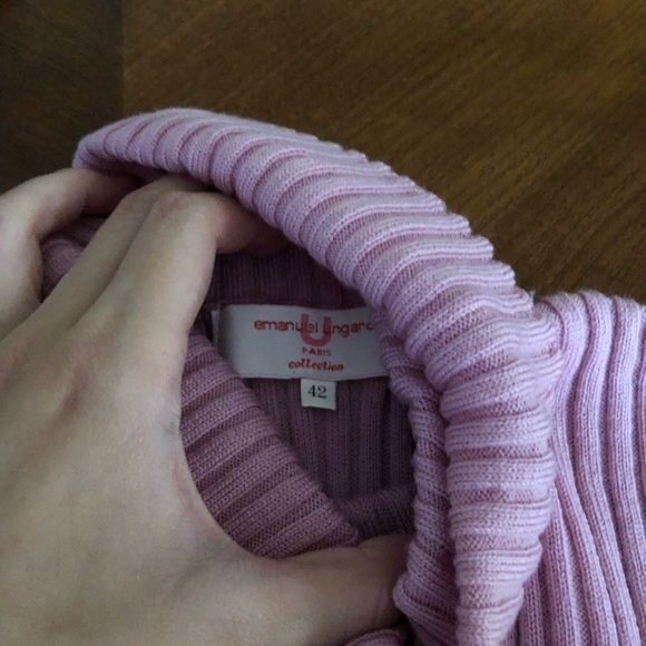 Pink Emanuel Ungaro turtle neck sweater